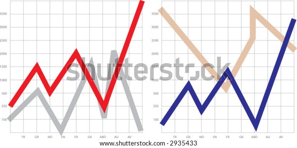 Graph Grafik Stock Vector Royalty Free
