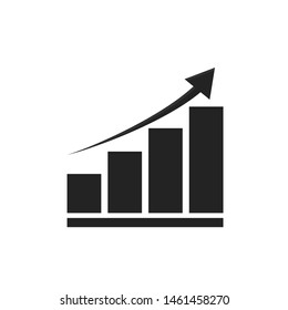 Graph Graphics Illustration Finance and investment Success will occur. Icons - vector