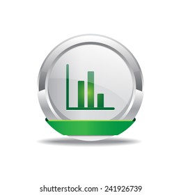 Graph Green Vector Icon Button