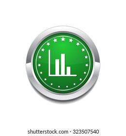 Graph Green Vector Icon Button