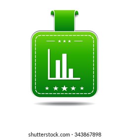 Graph Green Vector Icon Design