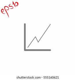 Graph grey icon.