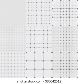 Graph grid seamless squared paper background. Paper sheet pattern. EPS10 vector