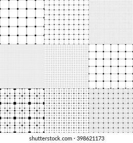 Graph grid seamless squared paper background. Paper sheet pattern. EPS10 vector 