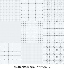 Graph grid seamless squared paper background. Paper sheet pattern. EPS10 vector 