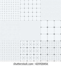 Graph grid seamless squared paper background. Paper sheet pattern. EPS10 vector 