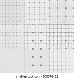 Graph grid seamless squared paper background. Paper sheet pattern. EPS10 vector 