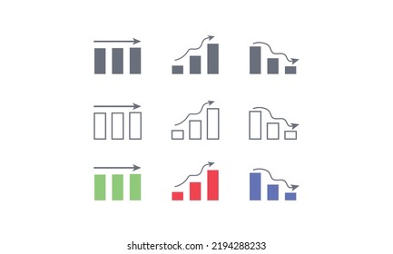 Graph hand drawn vector design template. Modern vector design template