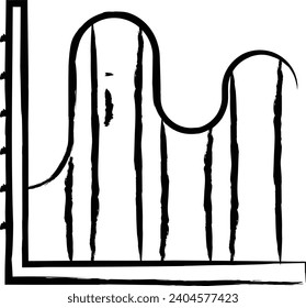 Graph hand drawn vector illustration