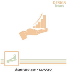 graph hand icon