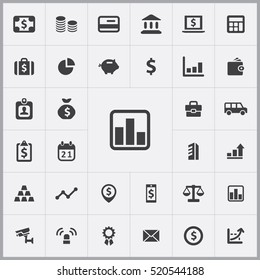 graph icon. bank icons universal set for web and mobile