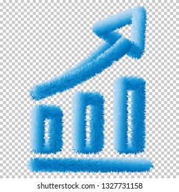 Graph icon. Business analytics chart sign vector Eps10.
