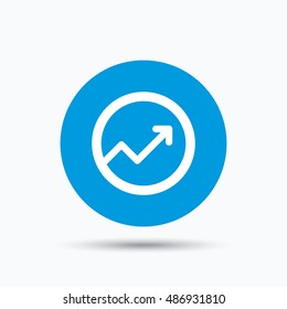Graph icon. Business analytics chart sign.