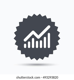 Graph icon. Business analytics chart sign.