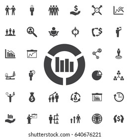 Graph icon. Business icons set