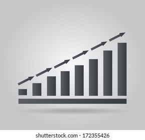 Graph Icon for business presentation