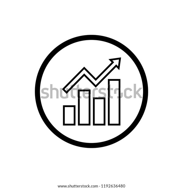 Graph Icon Chart Icon Increase Icon Stock Vector (Royalty Free ...