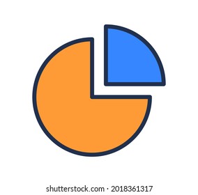 graph icon color. vector illustration