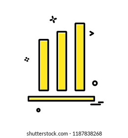Graph icon design vector