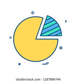 Graph icon design vector