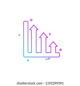 Graph icon design vector 