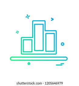 Graph icon design vector