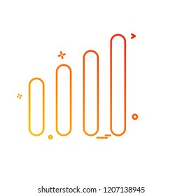 Graph icon design vector 