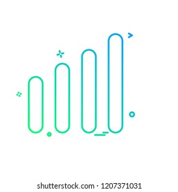 Graph icon design vector 