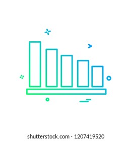 Graph icon design vector