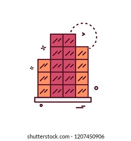 Graph icon design vector