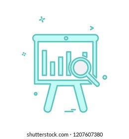 Graph icon design vector