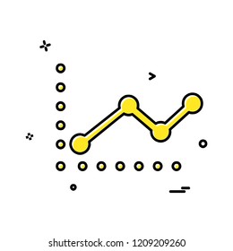 Graph icon design vector