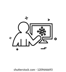 Graph icon design vector