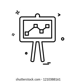 Graph icon design vector