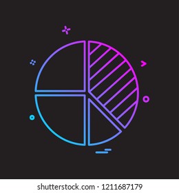 Graph icon design vector