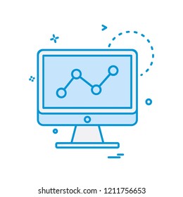 Graph icon design vector