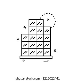 Graph icon design vector