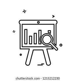 Graph icon design vector
