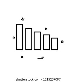 Graph icon design vector