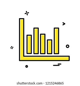 Graph icon design vector