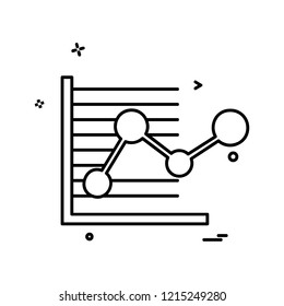 Graph icon design vector