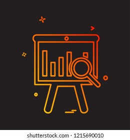 Graph icon design vector