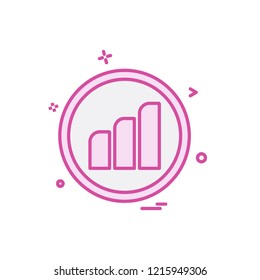 Graph icon design vector