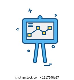 Graph icon design vector