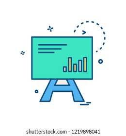 Graph icon design vector