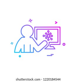 Graph icon design vector