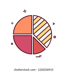 Graph icon design vector