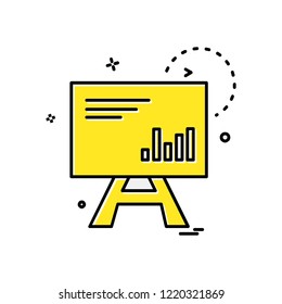 Graph icon design vector