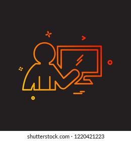 Graph icon design vector