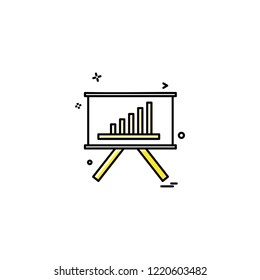 Graph icon design vector